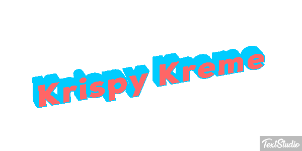 Krispy Kreme テキスト効果