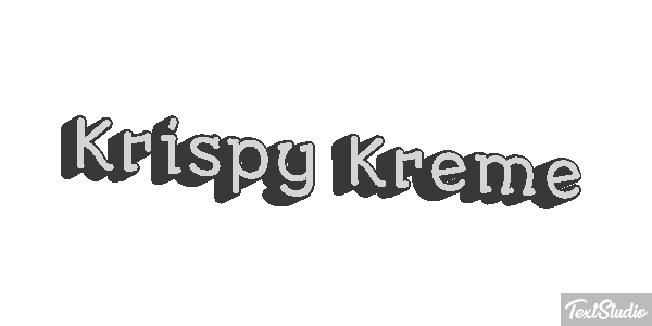 Krispy Kreme テキスト効果