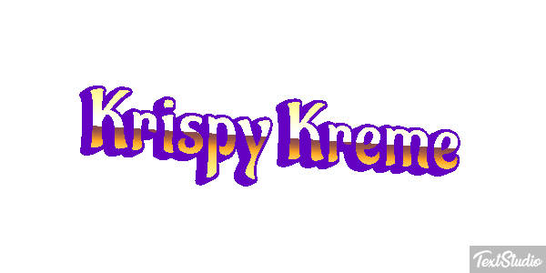 Krispy Kreme テキスト効果