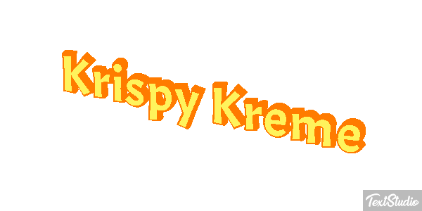 Krispy Kreme テキスト効果