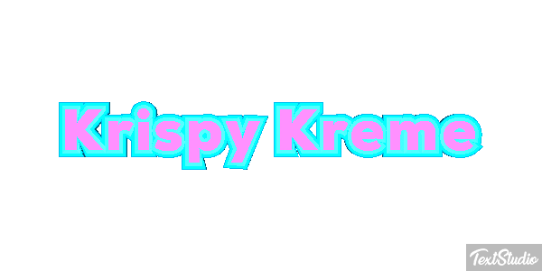 Krispy Kreme テキスト効果