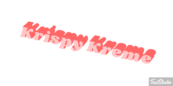 Krispy Kreme テキスト効果