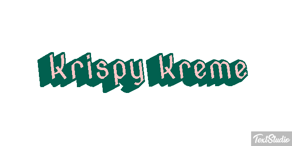 Krispy Kreme テキスト効果