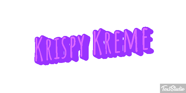 Krispy Kreme テキスト効果