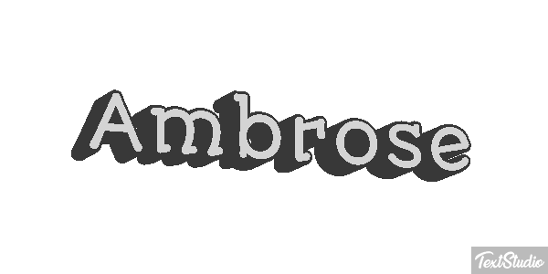 Ambrose Text effect