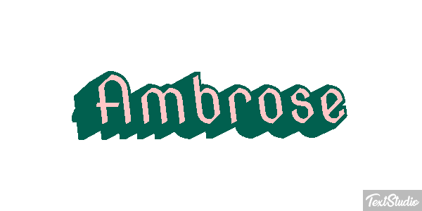 Ambrose Text effect