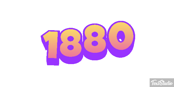 1880 Text effect