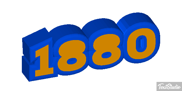 1880 Text effect
