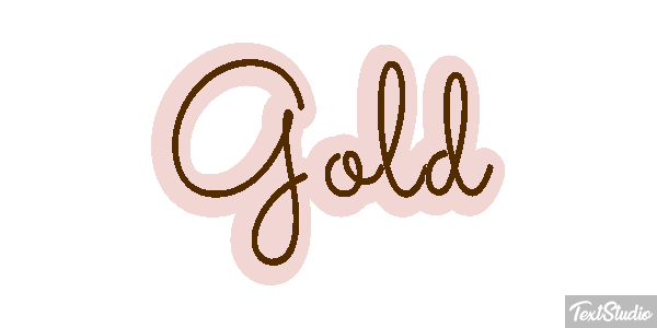 Gold テキスト効果