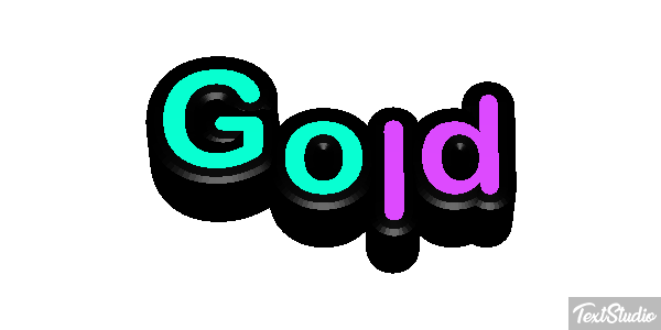 Gold テキスト効果