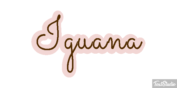 Iguana テキスト効果