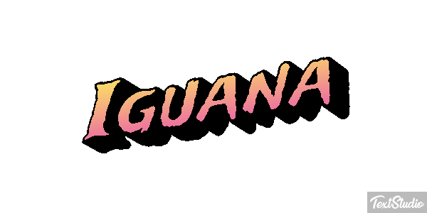 Iguana テキスト効果