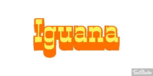 Iguana テキスト効果