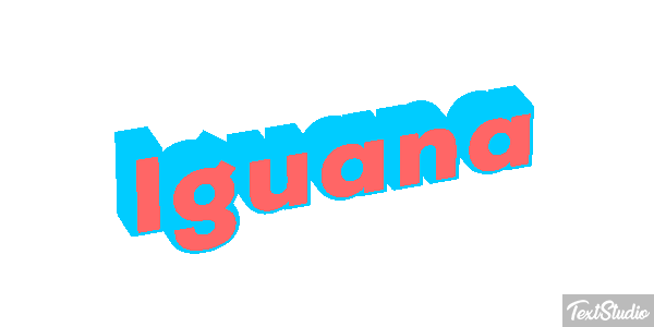 Iguana テキスト効果