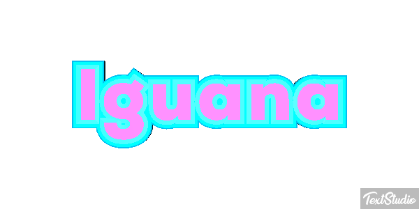 Iguana テキスト効果