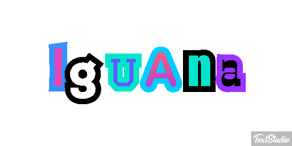 Iguana テキスト効果