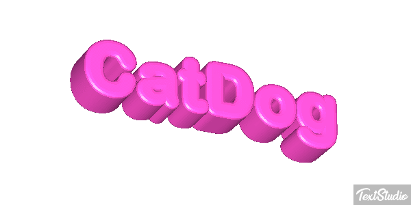 CatDog Text effect