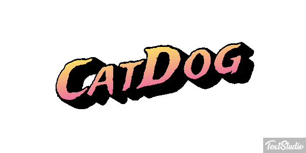 CatDog Text effect