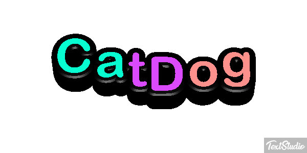 CatDog Text effect