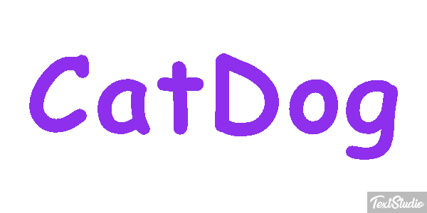 CatDog Text effect