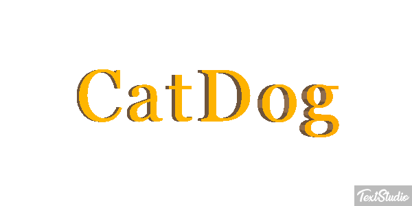 CatDog Text effect