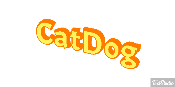 CatDog Text effect