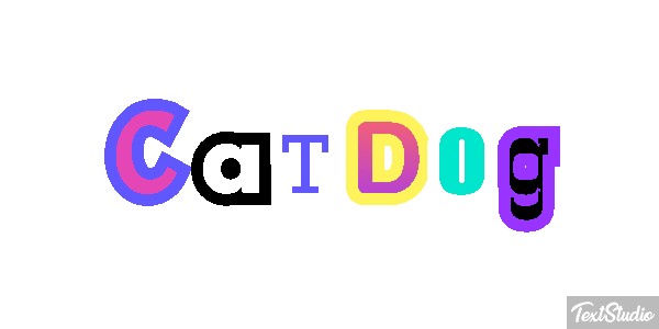 CatDog Text effect