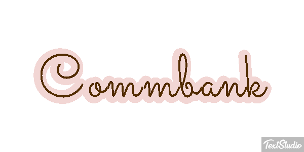 Commbank Efecto de texto