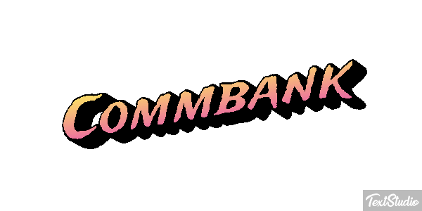 Commbank Efecto de texto