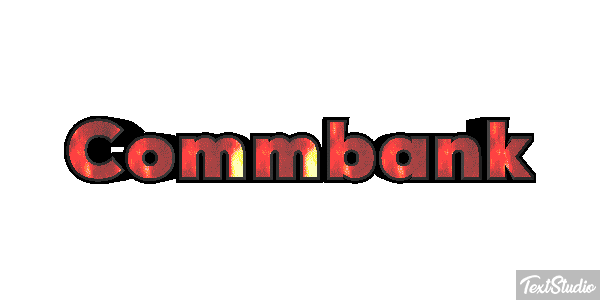 Commbank Efecto de texto
