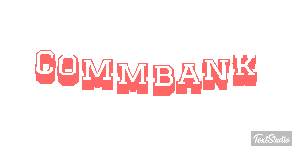 Commbank Efecto de texto