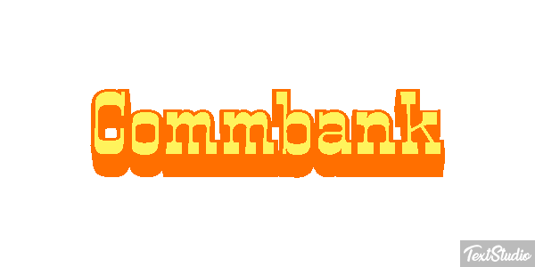 Commbank Efecto de texto