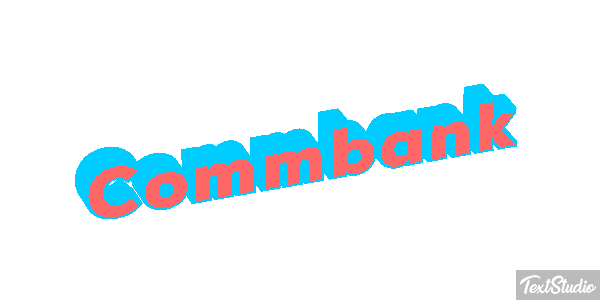 Commbank Efecto de texto