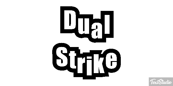 Dual Strike Efecto de texto