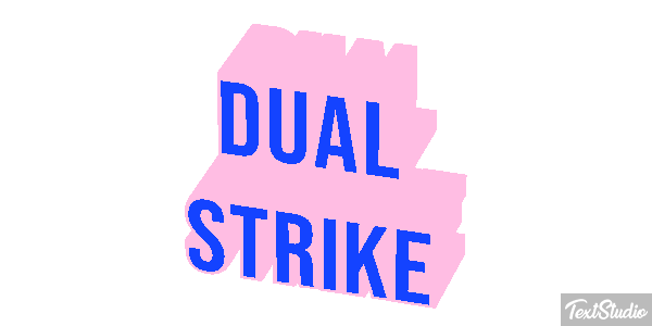Dual Strike Efecto de texto