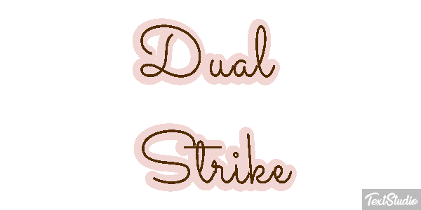Dual Strike Efecto de texto
