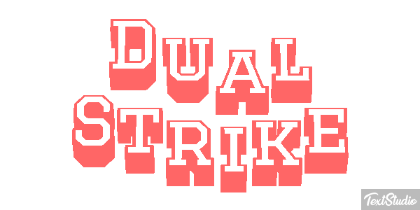 Dual Strike Efecto de texto
