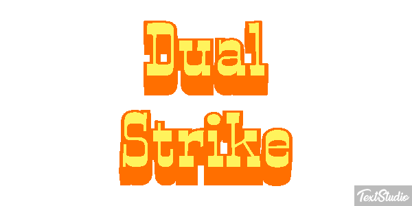 Dual Strike Efecto de texto