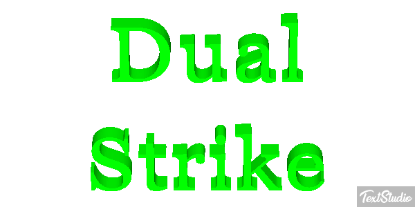 Dual Strike Efecto de texto