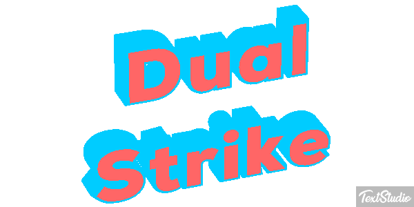 Dual Strike Efecto de texto