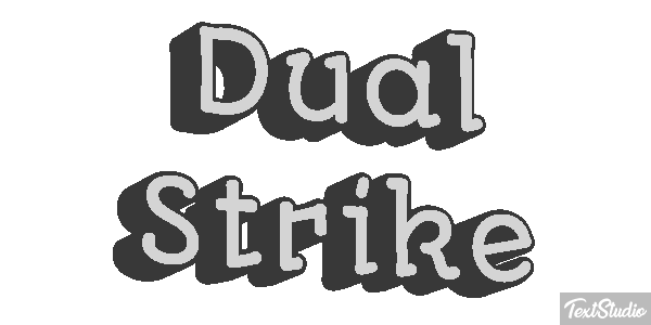 Dual Strike Efecto de texto