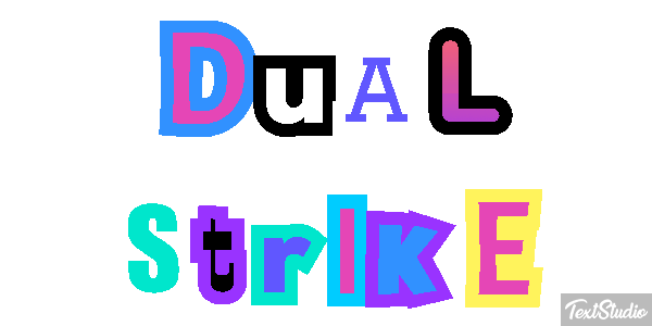 Dual Strike Efecto de texto