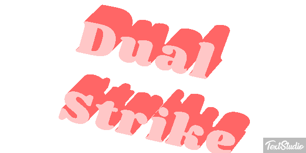Dual Strike Efecto de texto