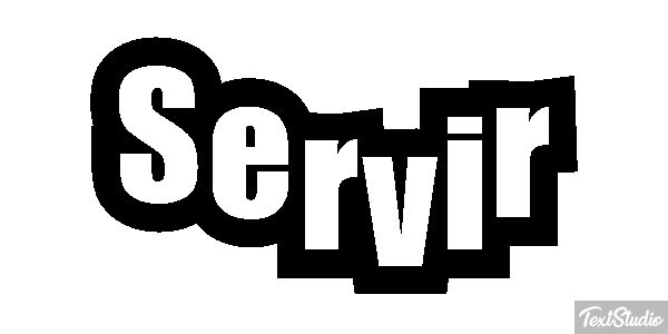 Servir Efeito do texto