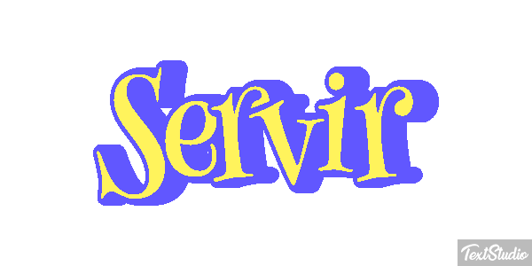 Servir Efeito do texto