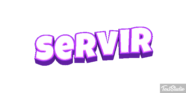 Servir Efeito do texto