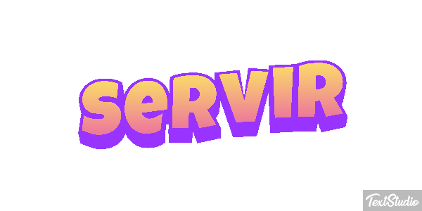 Servir Efeito do texto