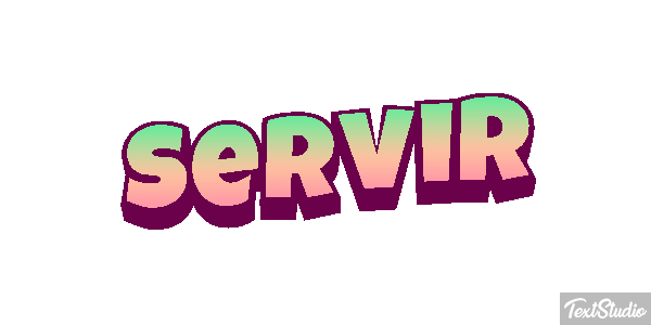 Servir Efeito do texto