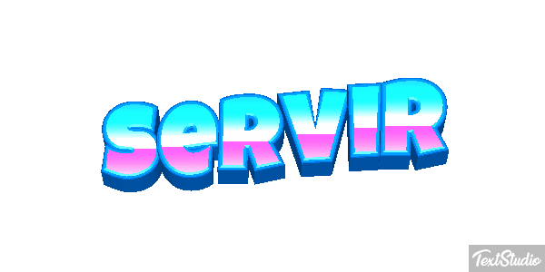 Servir Efeito do texto