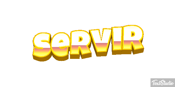 Servir Efeito do texto